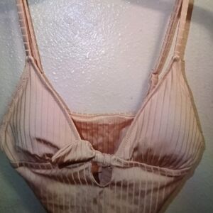 Aerie Blush Ribbed Bralette